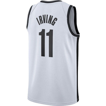 B.Nets #11 Kyrie Irving 2020-21 Swingman Jersey White Association Edition Stitched American Basketball Jersey - Main View