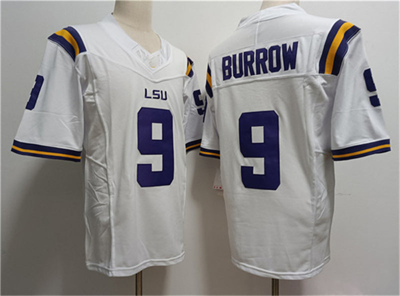 L.Tigers #9 Joe Burreaux White 2023 Stitched Baseball Jersey American College Jerseys - Main View