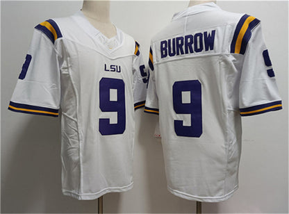 L.Tigers #9 Joe Burreaux White 2023 Stitched Baseball Jersey American College Jerseys - Main View