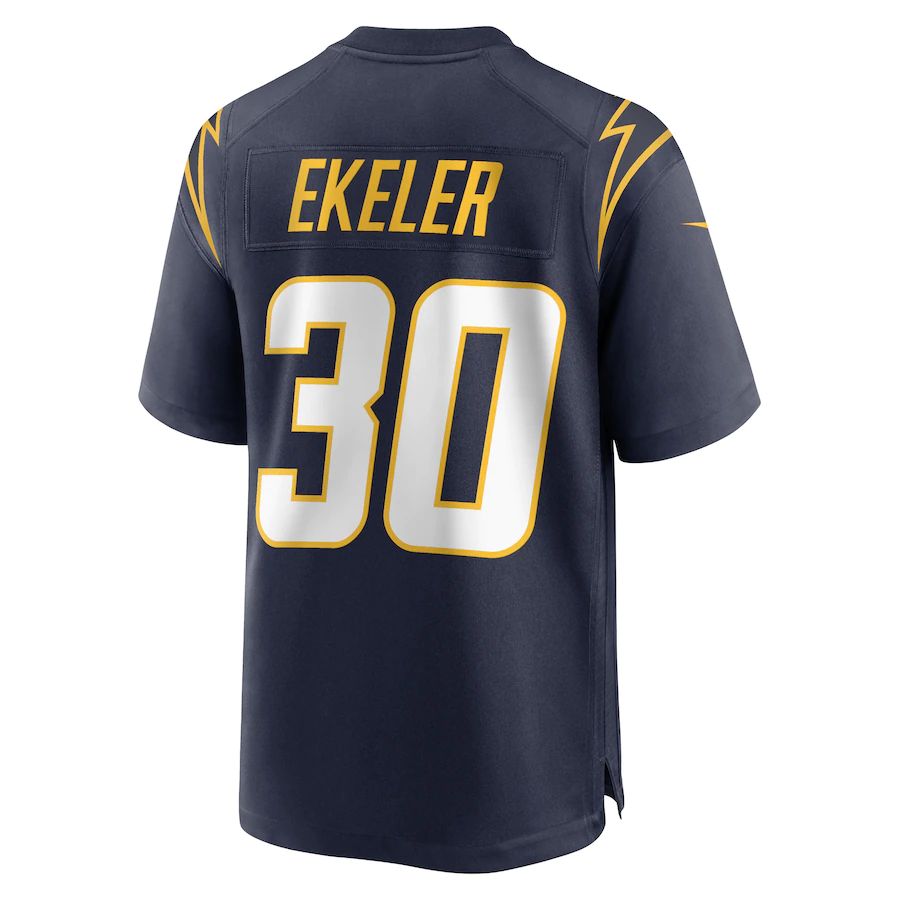 LA.Chargers #30 Austin Ekeler Navy Game Jersey Stitched American Football Jerseys - Main View