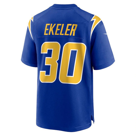 LA.Chargers #30 Austin Ekeler  Royal Game Jersey Stitched American Football Jerseys - Main View