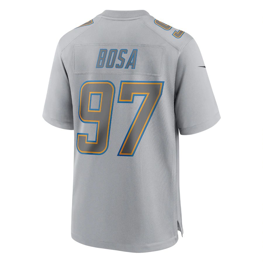 LA.Chargers #97 Joey Bosa Gray Atmosphere Fashion Game Jersey Stitched American Football Jerseys view 2
