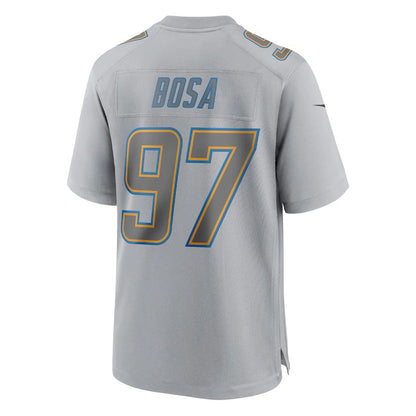 LA.Chargers #97 Joey Bosa Gray Atmosphere Fashion Game Jersey Stitched American Football Jerseys view 2