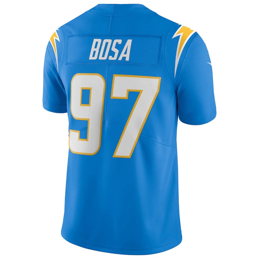 LA.Chargers #97 Joey Bosa Powder Blue Vapor Limited Jersey Stitched American Football Jerseys - Main View