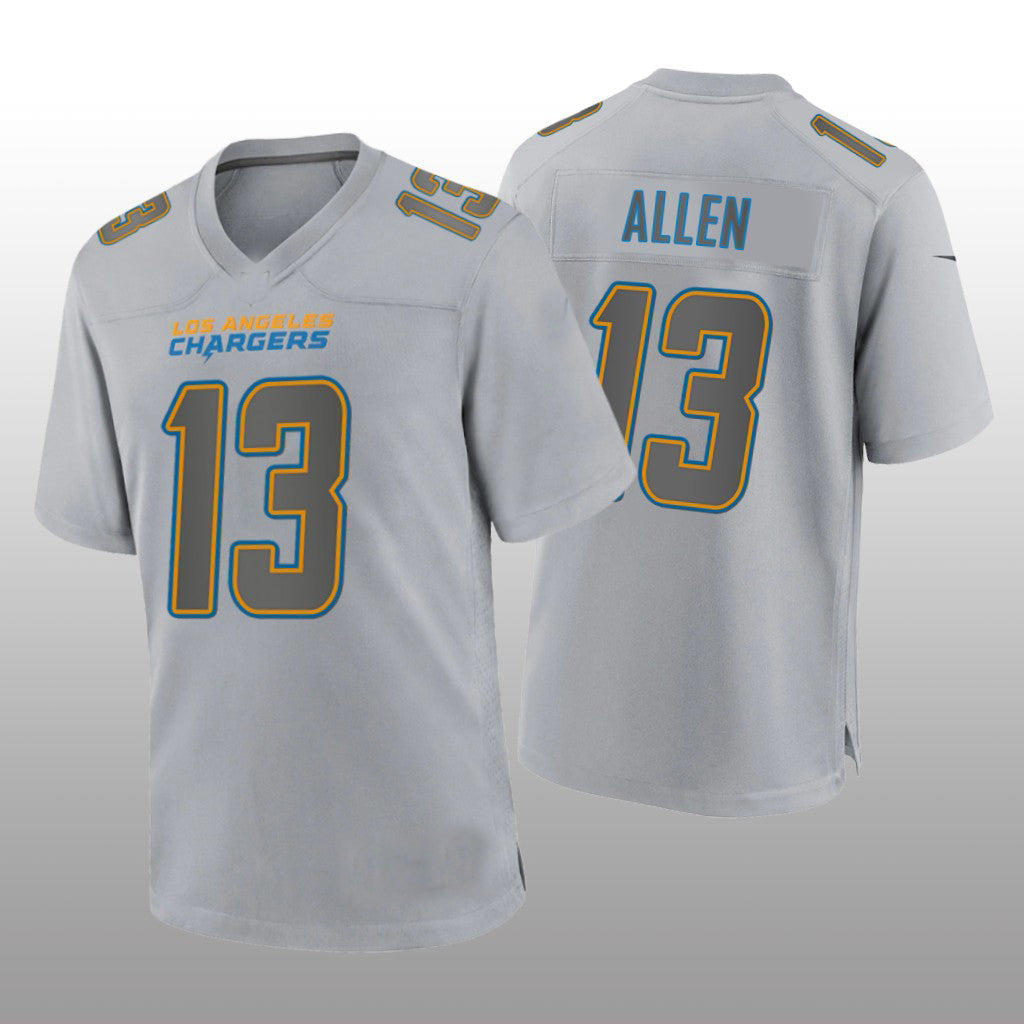 LA.Chargers #13 Keenan Allen Gray Atmosphere Game Jersey Stitched American Football Jerseys - Main View