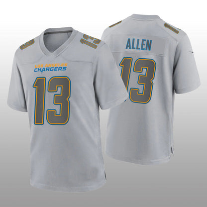 LA.Chargers #13 Keenan Allen Gray Atmosphere Game Jersey Stitched American Football Jerseys - Main View