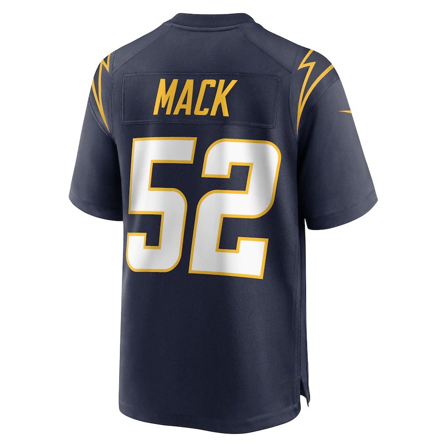LA.Chargers #52 Khalil Mack Navy Alternate Game Jersey Stitched American Football Jerseys - Main View