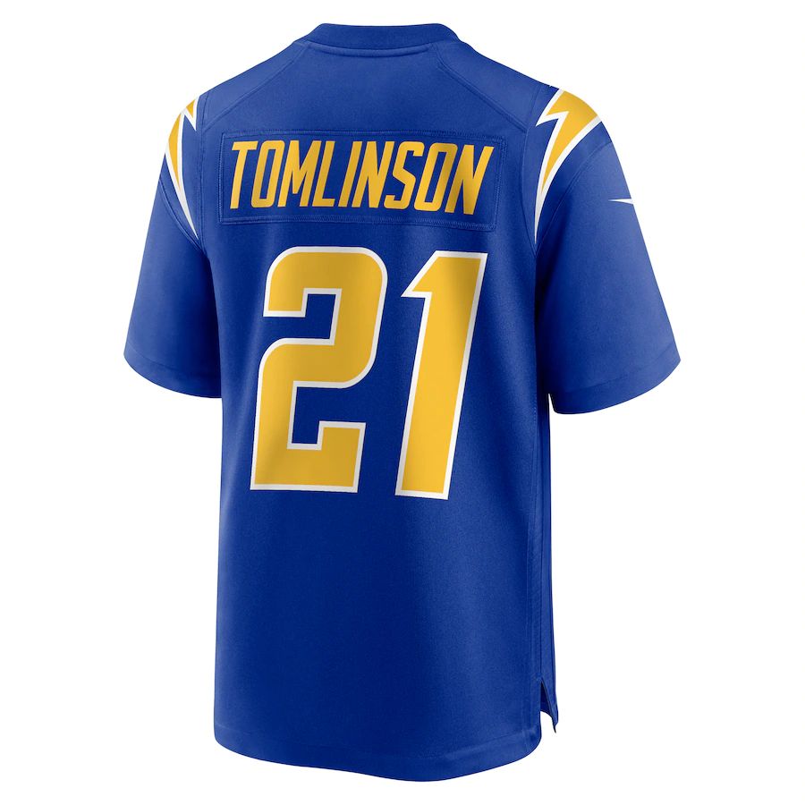 LA.Chargers #21 LaDainian Tomlinson Royal Retired Player Alternate Game Jersey Stitched American Football Jerseys - Main View
