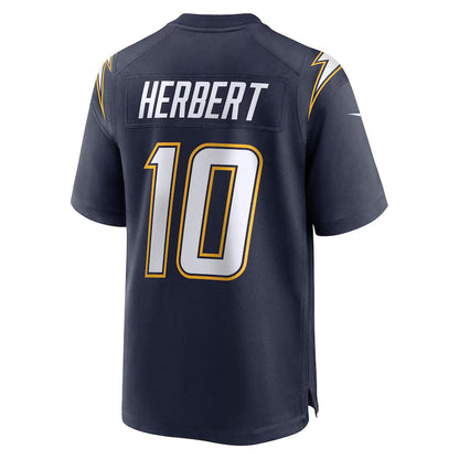 LA.Chargers #10 Justin Herbert Navy Alternate Super Chargers Game Player American Football Jerseys - Main View