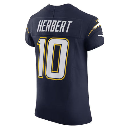 LA.Chargers #10 Justin Herbert Navy Alternate Super Chargers Vapor F.U.S.E. Elite American Football Jerseys - Main View