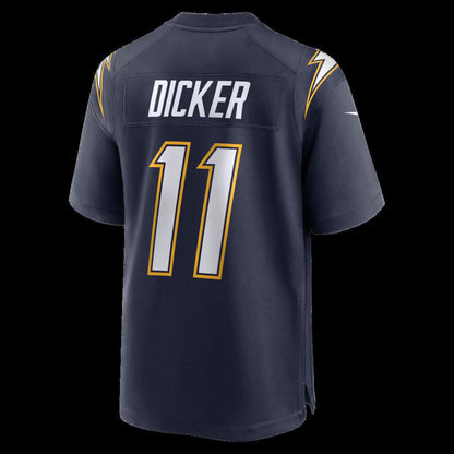 LA.Chargers #11 Cameron Dicker Navy Alternate Game Stitched American Football Jerseys - Main View