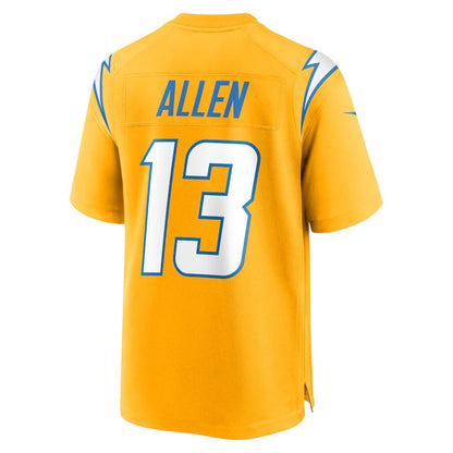 LA.Chargers #13 Keenan Allen Gold Alternate Charger Power Game American Football Jerseys - Main View