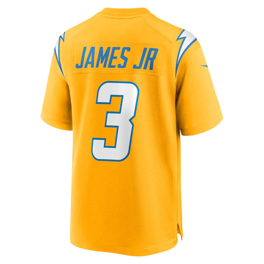 LA.Chargers #3 Derwin James Jr. Gold Alternate Charger Power Game Player Stitched American Football Jerseys - Main View