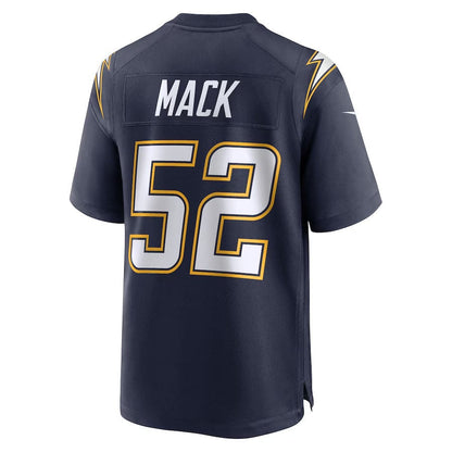 LA.Chargers #52 Khalil Mack Navy Alternate Super Chargers Game Player American Football Jerseys - Main View
