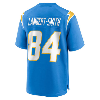 LA.Chargers #84 KeAndre Lambert-Smith Powder Blue Team Game Stitched American Football Jerseys - Main View