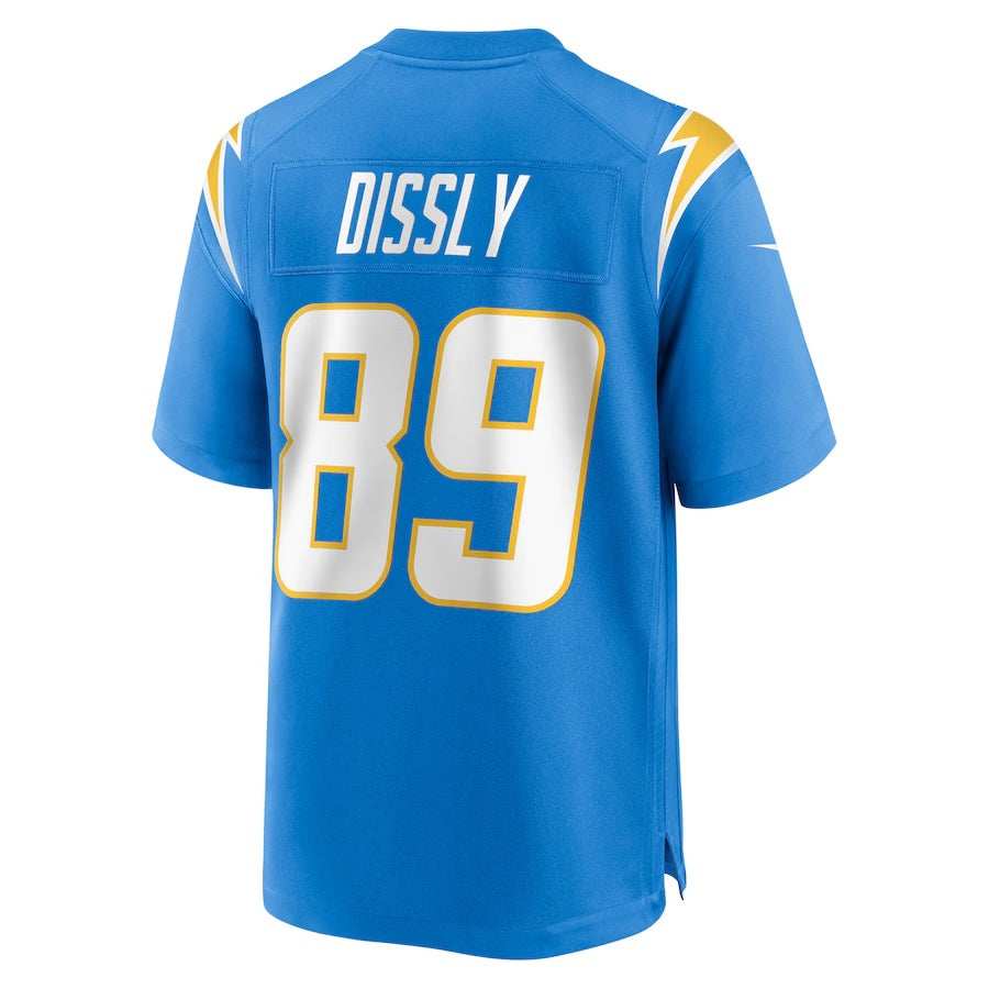 LA.Chargers #89 Will Dissly Powder Blue Team Game Stitched American Football Jerseys - Main View