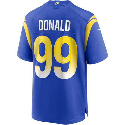 LA.Rams #99 Aaron Donald Royal Game Player Jersey Stitched American Football Jersey - Main View