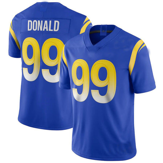 LA.Rams #99 Aaron Donald Royal Vapor Limited Jersey Stitched American Football Jersey - Main View