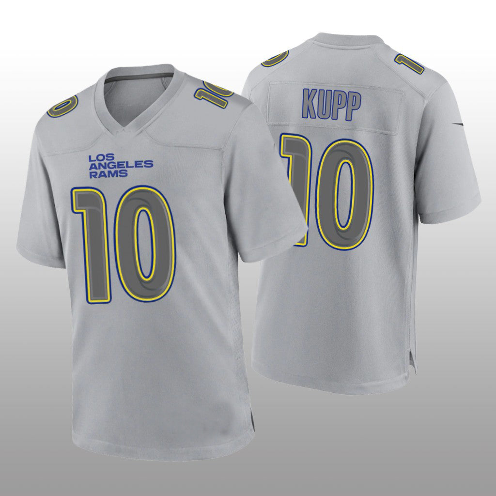 LA.Rams #10 Cooper Kupp Gray Atmosphere Game Jersey Stitched American Football Jerseys - Main View
