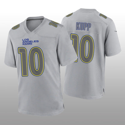 LA.Rams #10 Cooper Kupp Gray Atmosphere Game Jersey Stitched American Football Jerseys - Main View