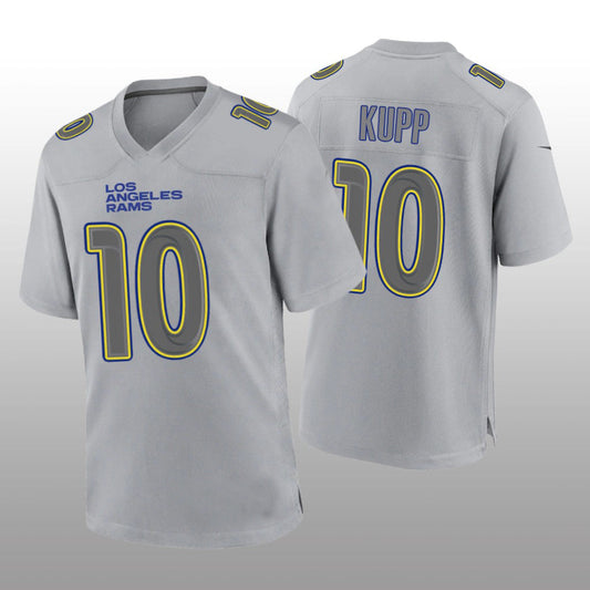 LA.Rams #10 Cooper Kupp Gray Atmosphere Game Jersey Stitched American Football Jerseys - Main View