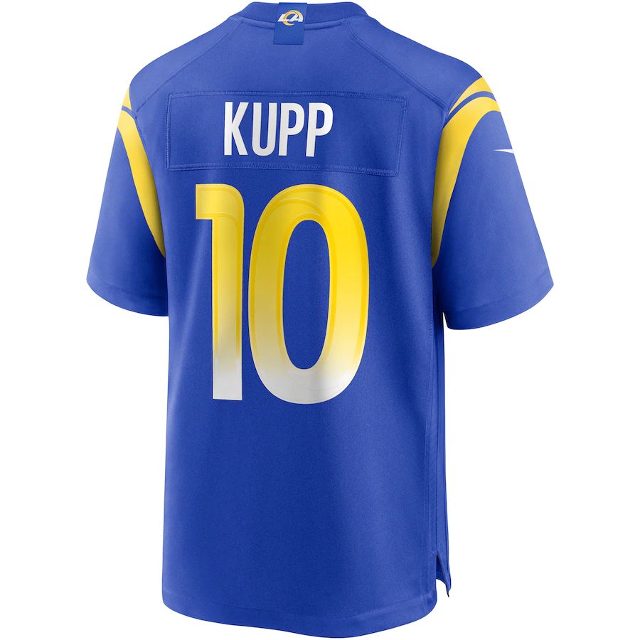 LA.Rams #10 Cooper Kupp Royal Game Jersey Stitched American Football Jersey - Main View