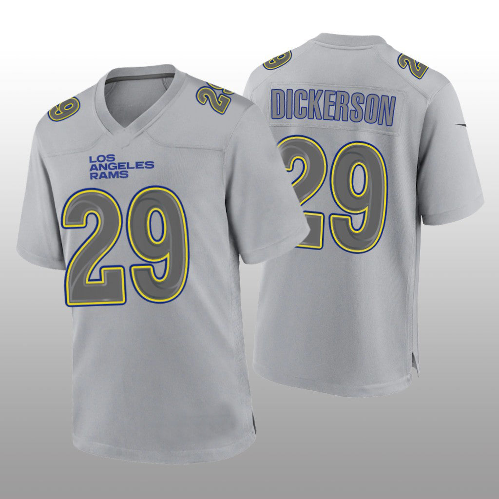 LA.Rams #29 Eric Dickerson Gray Atmosphere Game Retired Player Jersey Stitched American Football Jerseys - Main View