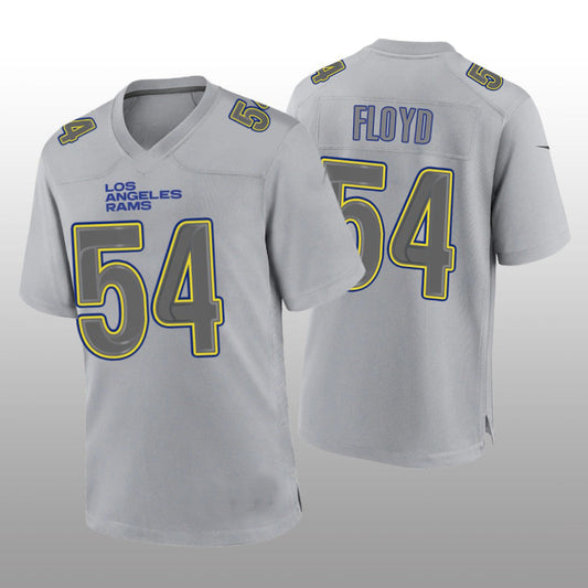 LA.Rams #54 Leonard Floyd Gray Atmosphere Game Jersey Stitched American Football Jerseys - Main View