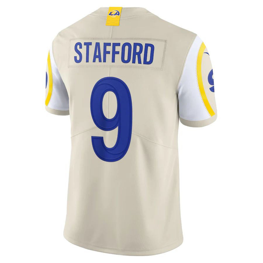 LA.Rams #9 Matthew Stafford Bone Vapor Limited Jersey Stitched American Football Jersey - Main View