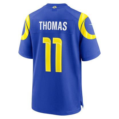 LA.Rams #11 Keir Thomas Royal Team Game Stitched Football American Jersey - Main View