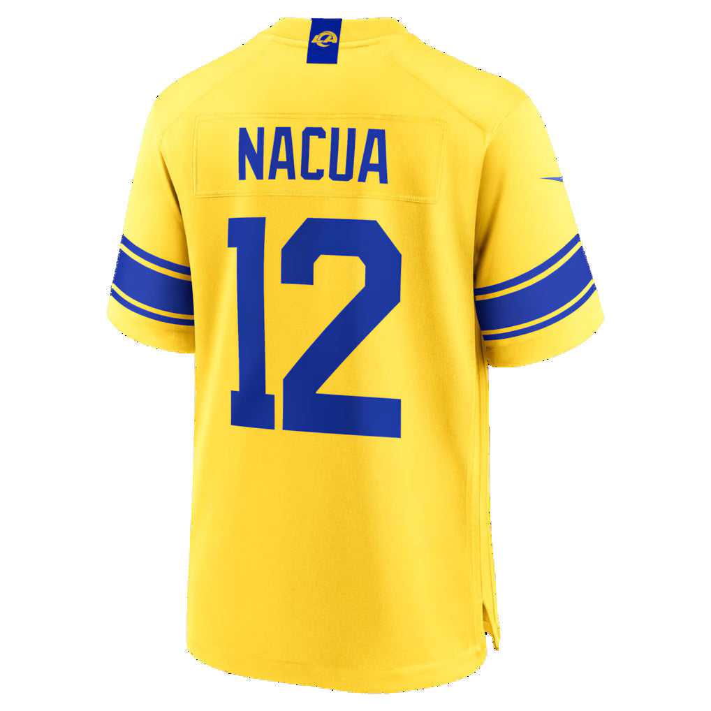 LA.Rams #12 Puka Nacua Classic Sol Game Football Jersey - Main View