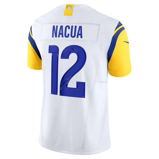 LA.Rams #12 Puka Nacua White Vapor F.U.S.E. Limited Stitched American Football Jerseys - Main View