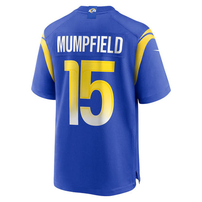 LA.Rams #15 Konata Mumpfield Royal Team Game Stitched American Football Jerseys - Main View