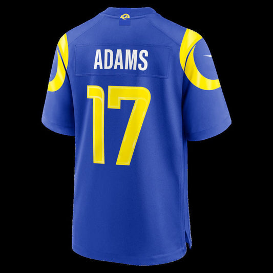 LA.Rams #17 Davante Adams Royal Team Game Player Stitched Football American Jersey - Main View