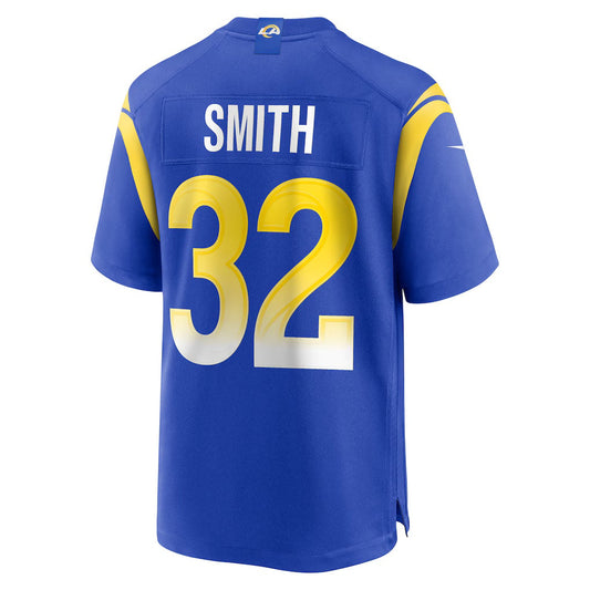LA.Rams #32 Christopher Smith Royal Team Game Stitched American Football Jerseys - Main View