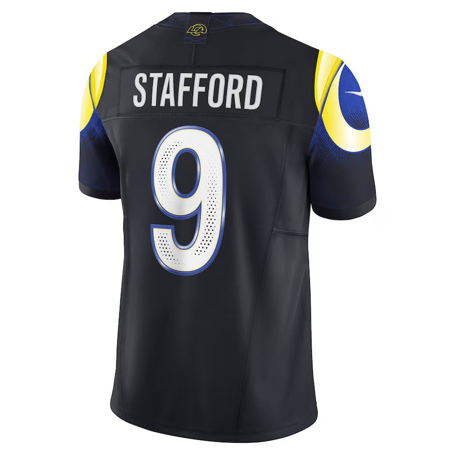 LA.Rams #9 Matthew Stafford 2025 Rivalries Collection Limited Jersey - Midnight Blue Stitched American Football Jerseys - Main View