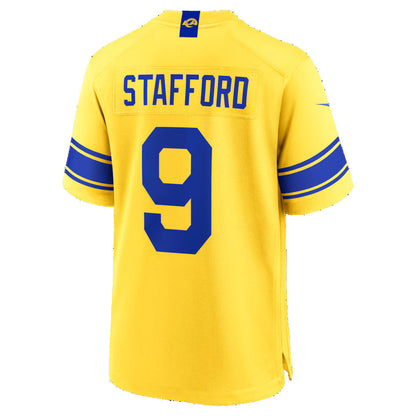 LA.Rams #9 Matthew Stafford Classic Sol Game Football Jersey - Main View