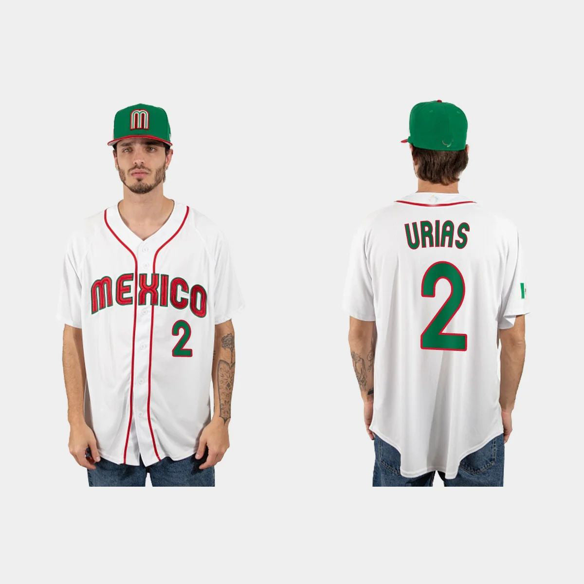 #2 LUIS URIAS MEXICO BASEBALL 2023 WORLD BASEBALL CLASSIC JERSEY ¨C WHITE Stitches Baseball Jerseys - Main View