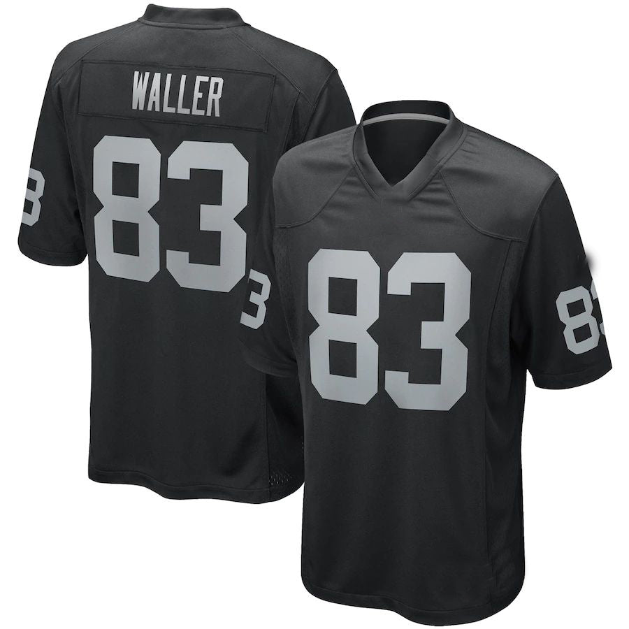 L.Raiders #83 Darren Waller Black Game Player Jersey Stitched American Football Jerseys - Main View