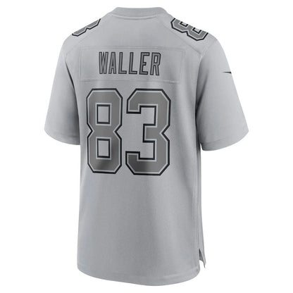 L.Raiders #83 Darren Waller Gray Atmosphere Fashion Game Jersey Stitched American Football Jerseys view 2
