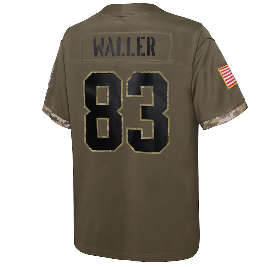 L.Raiders #83 Darren Waller Olive 2022 Salute To Service Player Limited Jersey Stitched American Football Jerseys - Main View