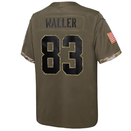 L.Raiders #83 Darren Waller Olive 2022 Salute To Service Player Limited Jersey Stitched American Football Jerseys - Main View