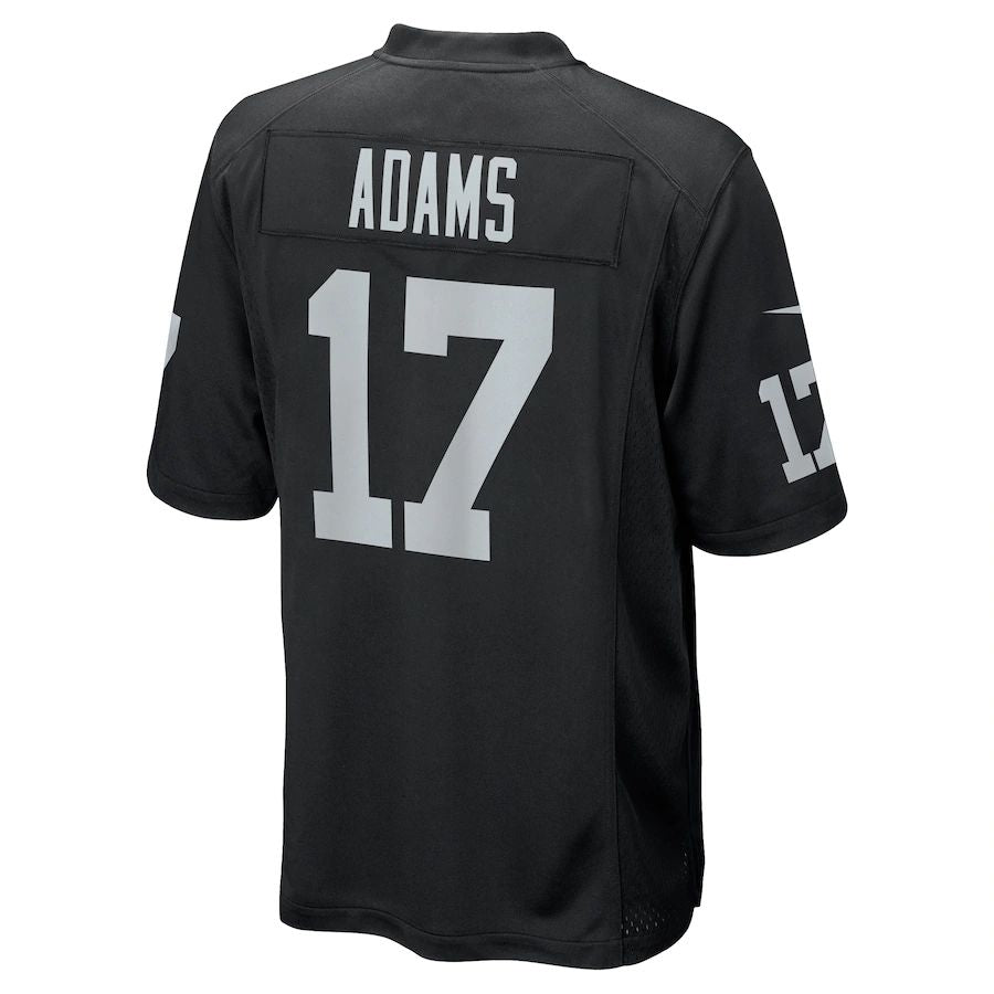 L.Raiders #17 Davante Adams Black Game Jersey Stitched American Football Jerseys - Main View