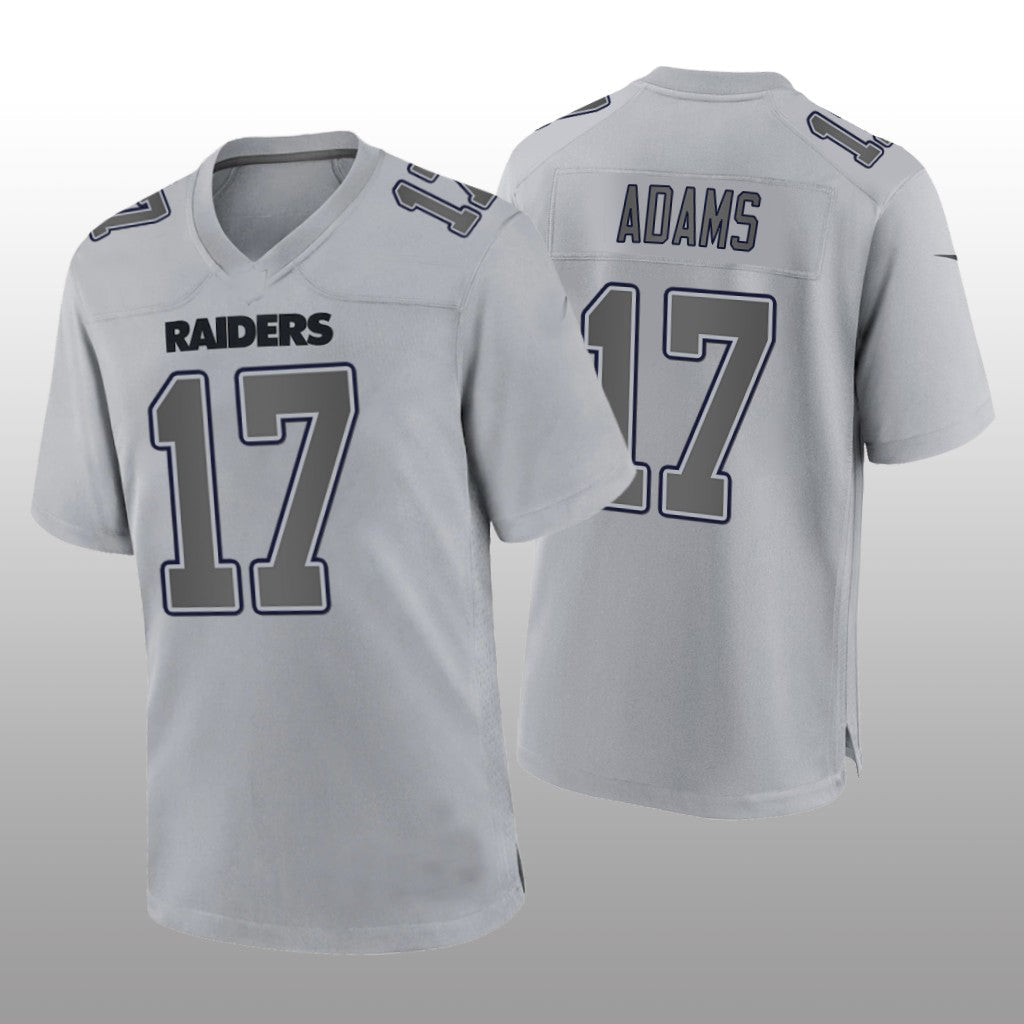 L.Raiders #17 Davante Adams Gray Atmosphere Game Jersey Stitched American Football Jerseys - Main View