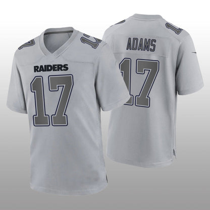 L.Raiders #17 Davante Adams Gray Atmosphere Game Jersey Stitched American Football Jerseys - Main View