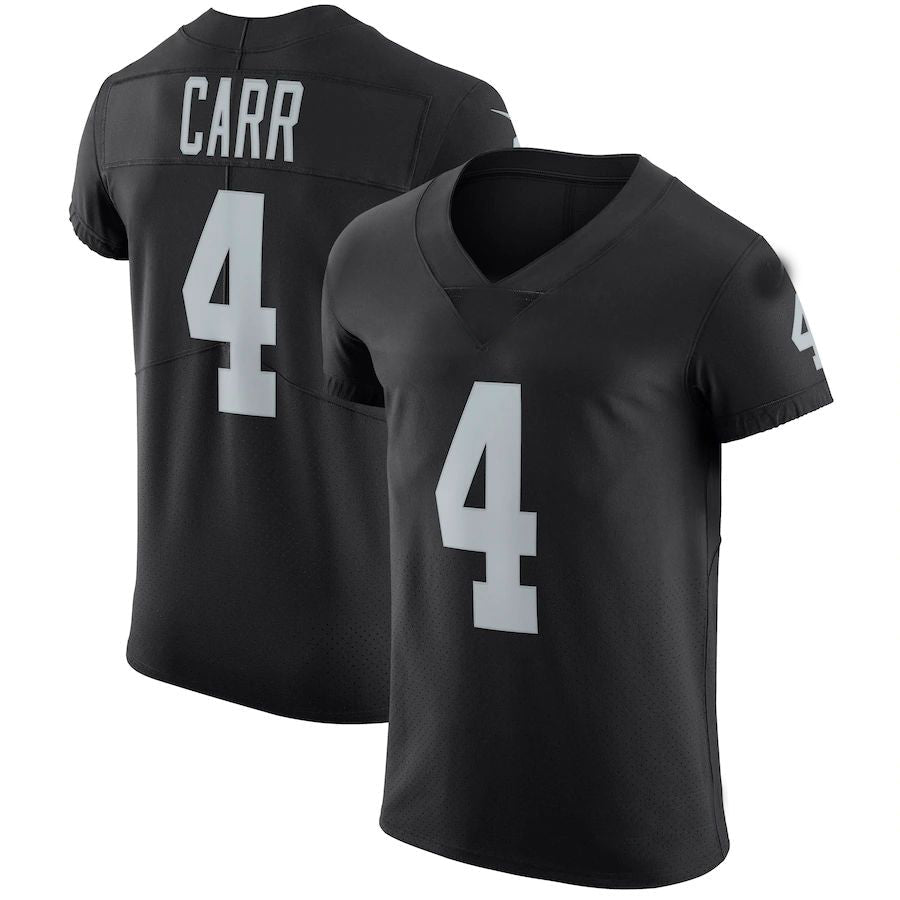 L.Raiders #4 Derek Carr Black Vapor Untouchable Elite Player Jersey Stitched American Football Jerseys - Main View