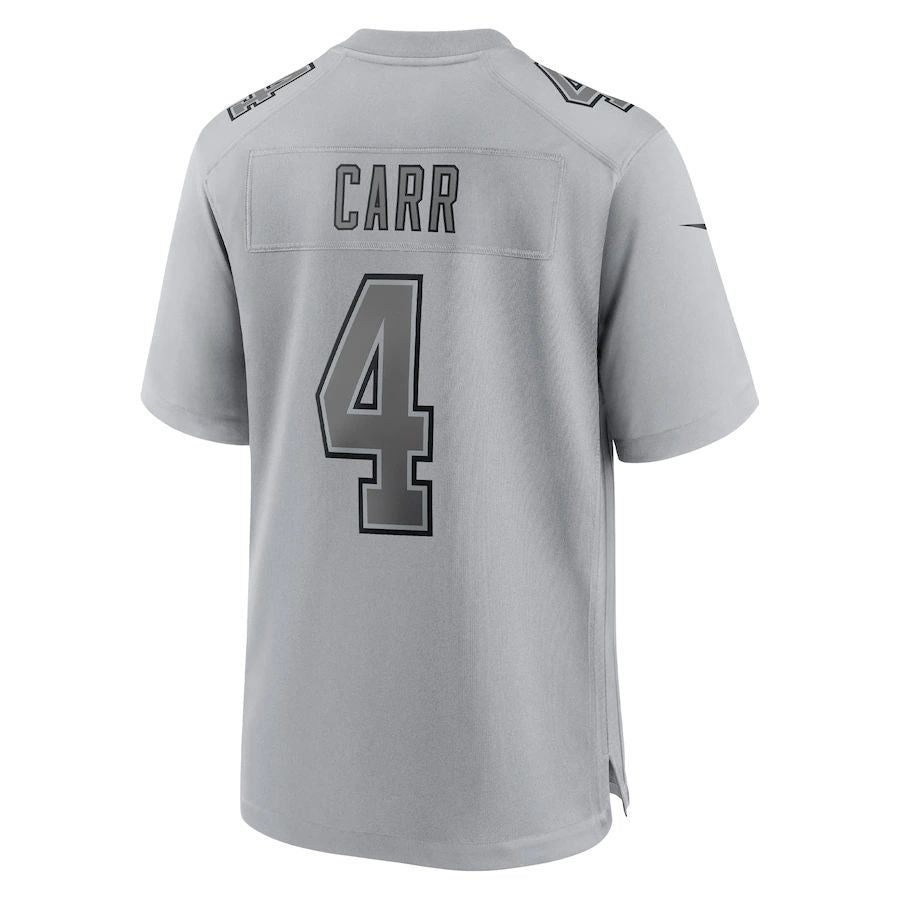 L.Raiders #4 Derek Carr Gray Atmosphere Fashion Game Jersey Stitched American Football Jerseys view 2