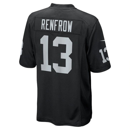 L.Raiders #13 Hunter Renfrow Black Player Jersey Stitched American Football Jerseys - Main View