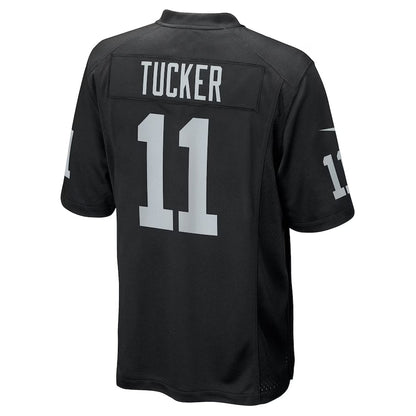 LV.Raiders #11 Tre Tucker Black Team Game Stitched American Football Jerseys - Main View