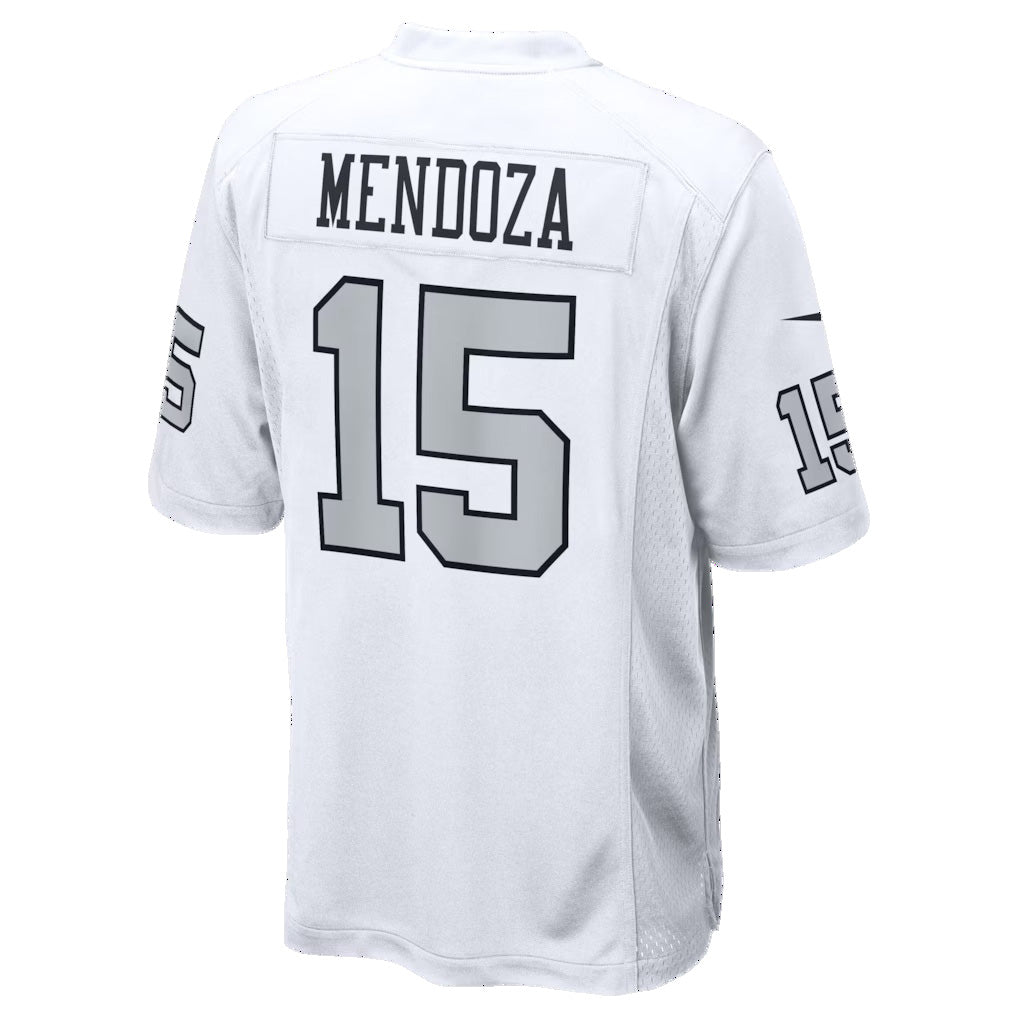 LV.Raiders #15 Fernando Mendoza White Alternate Game Player Stitched Football American Jersey - Main View